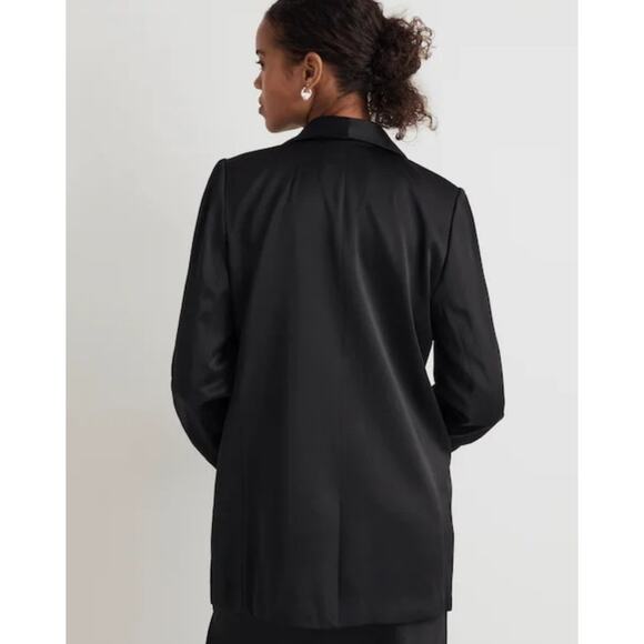 Madewell Satin Suit Oversized Blazer Harlow Wide Leg Pants NWT Holiday Formal - Picture 16 of 16